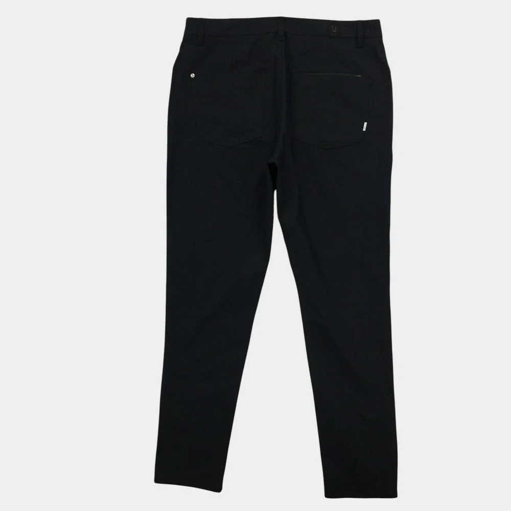 Vuori Men Black Meta Pant Performance Trousers Chino Style Size 33